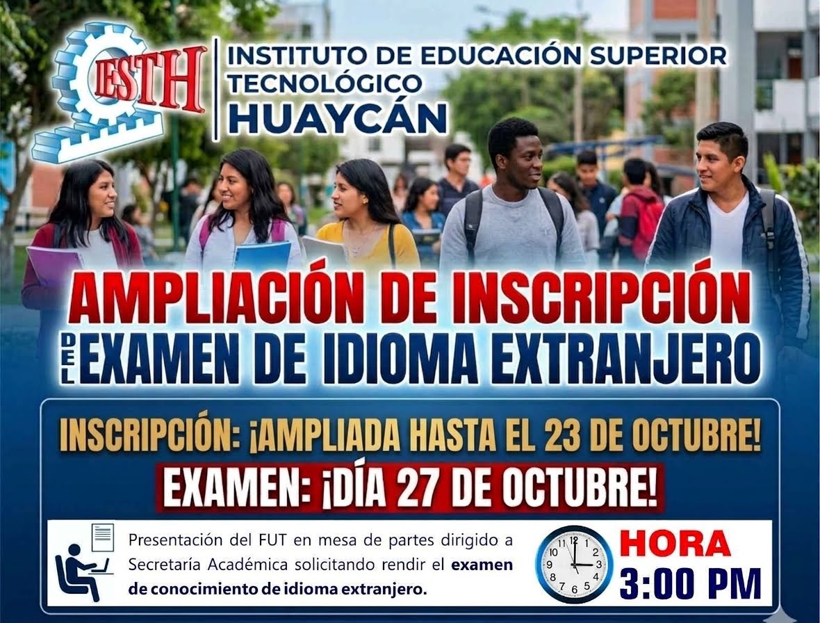 EXAMEN DE IDIOMA EXTRANJERO